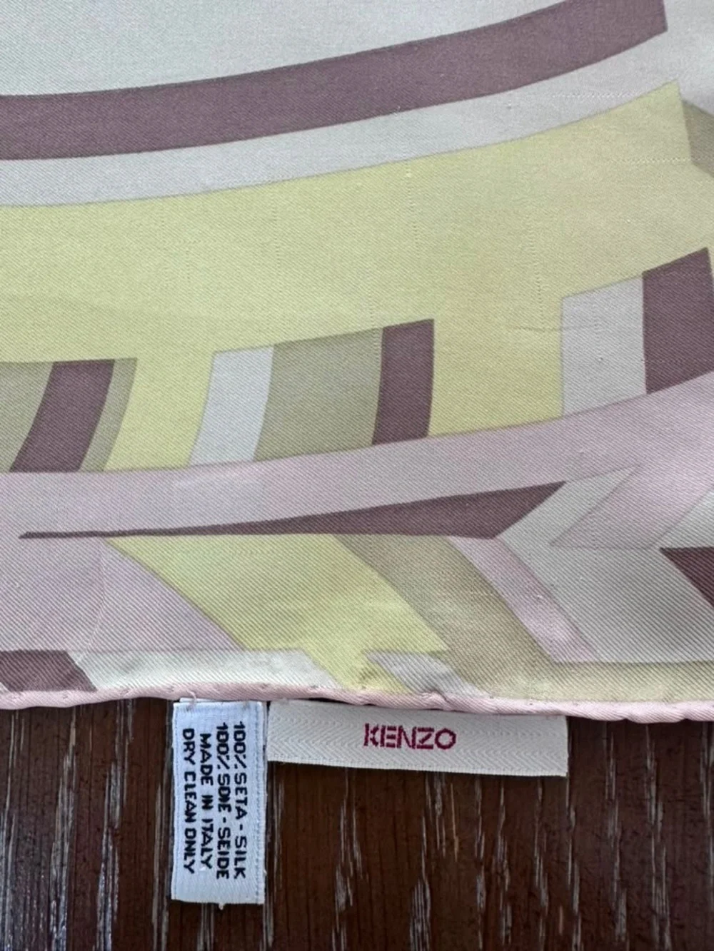 Kenzo Silk Scarf Multicolor Scarf Made in Italy